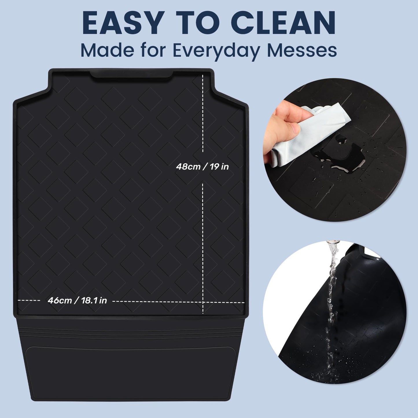 Kids Car Seat Protectors – 2pcs Black