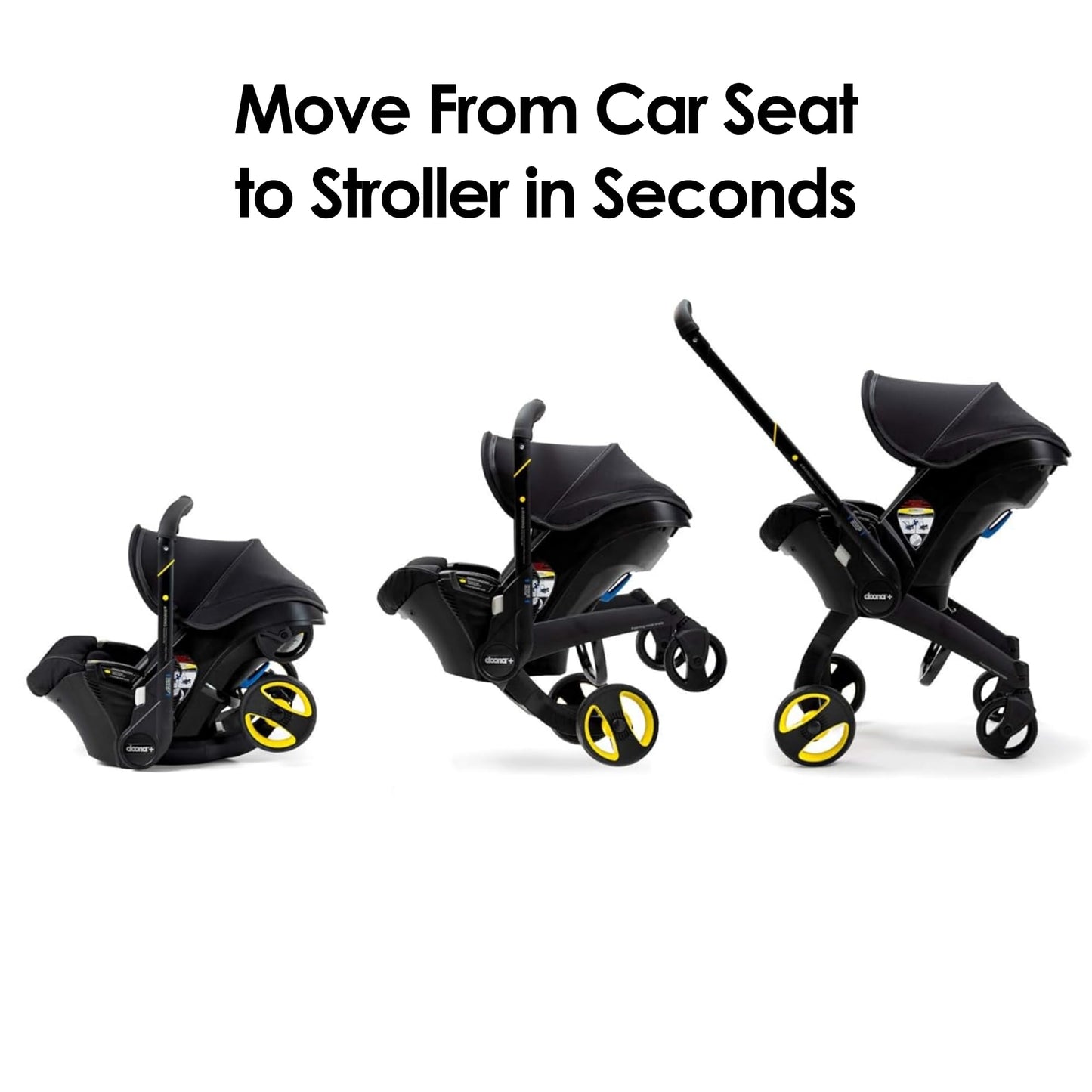 Doona Car Seat & Stroller, Nitro Black - All-in-One Travel System