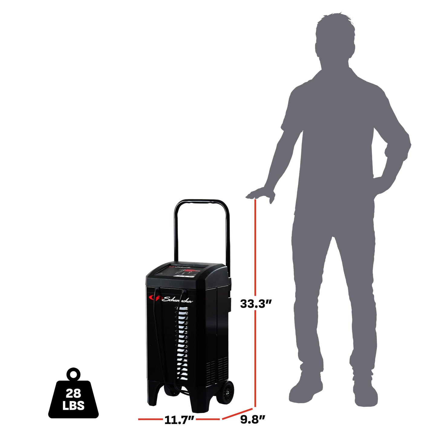 Schumacher Electric Wheeled Battery Charger and Engine Starter