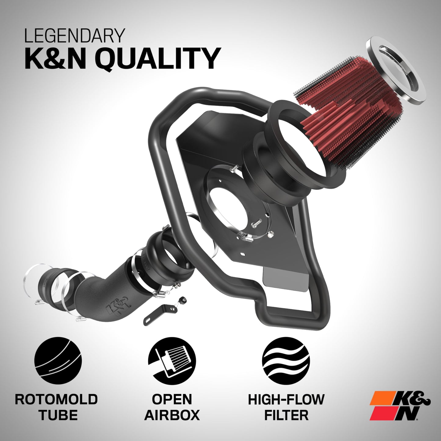 K&N Cold Air Intake – Jeep Wrangler JK 2012–2018