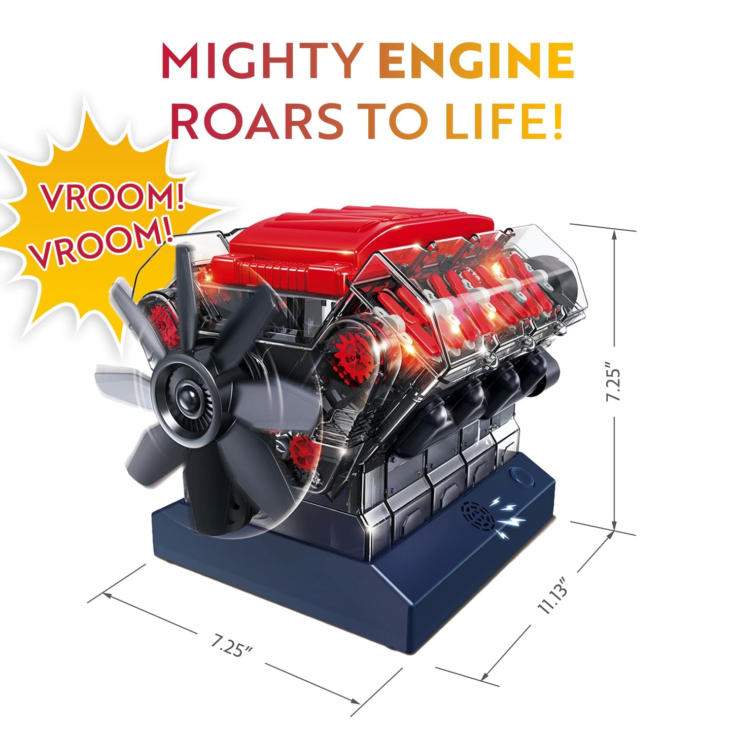 Playz V8 Combustion Engine Model Kit That Runs