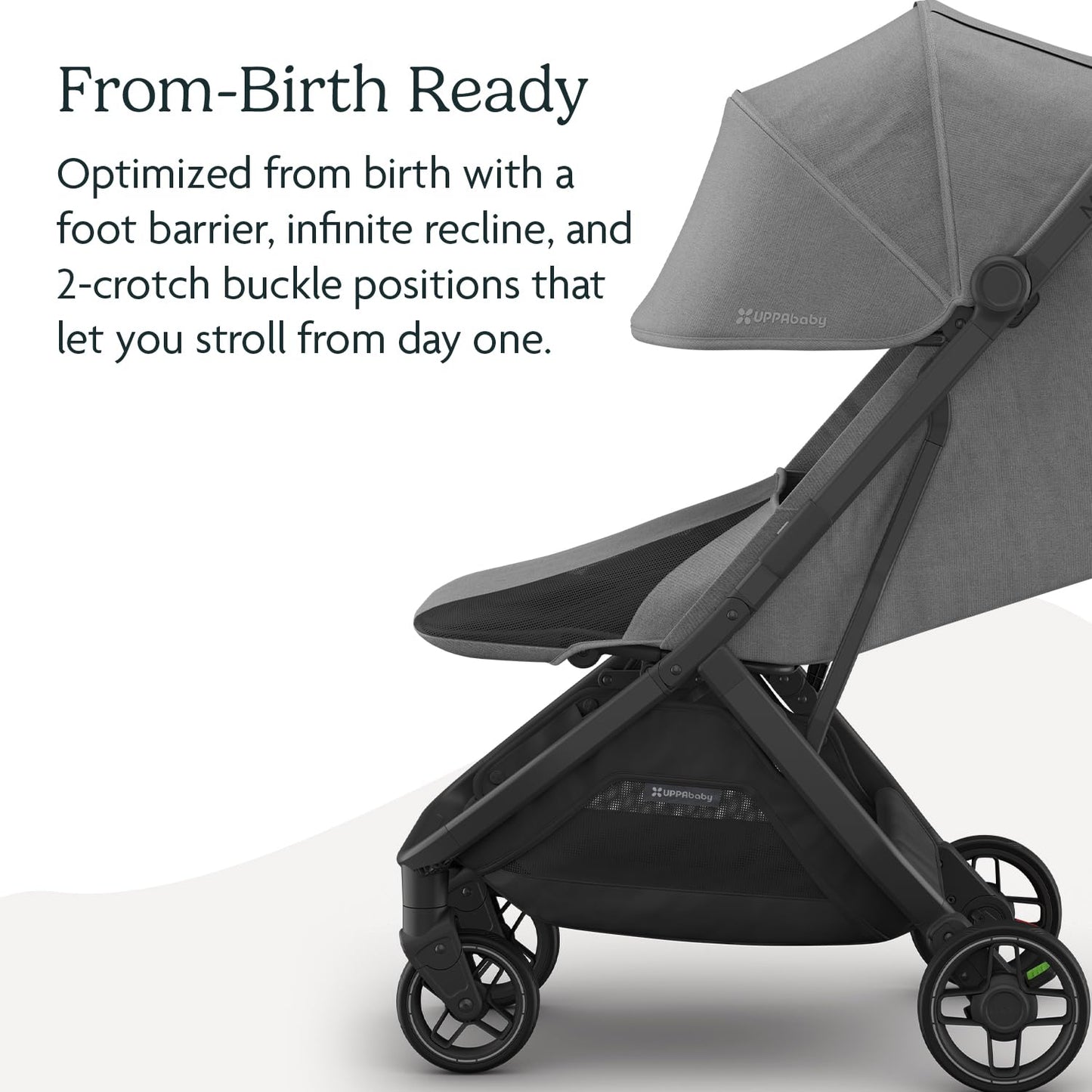 UPPAbaby Minu V3 Stroller – Savannah Pearl Gray