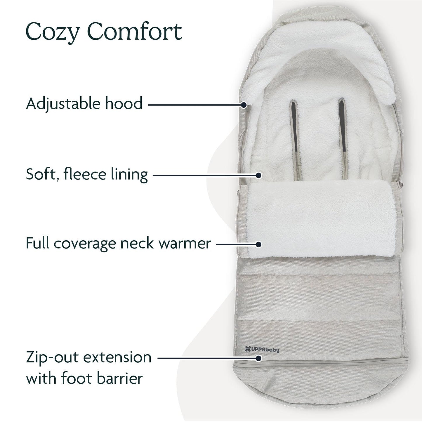 UPPAbaby CozyGanoosh Footmuff – Callum Stone Blue