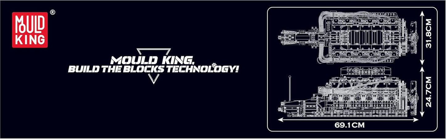 Mould King V12 Engine Kit – 3472+PCS