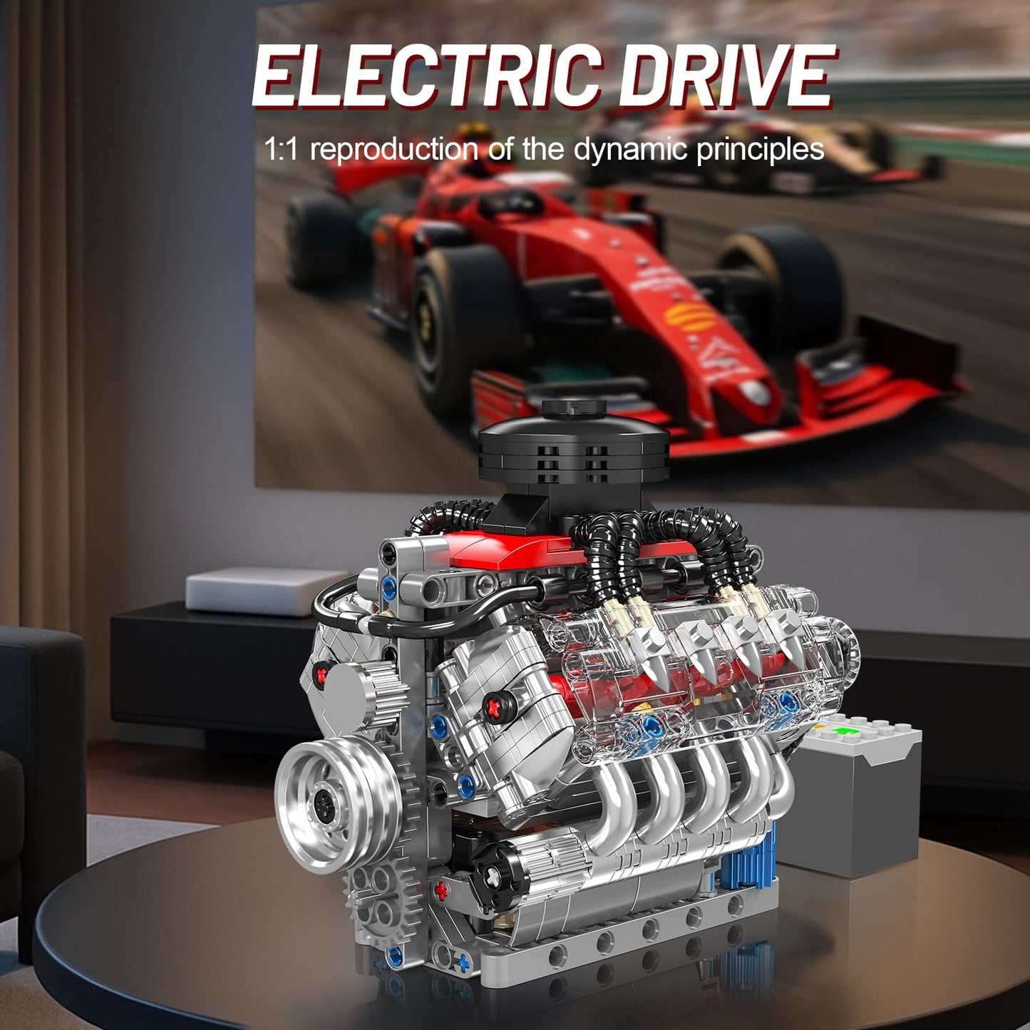 Mini V8 Engine DIY Kit – 487PCS