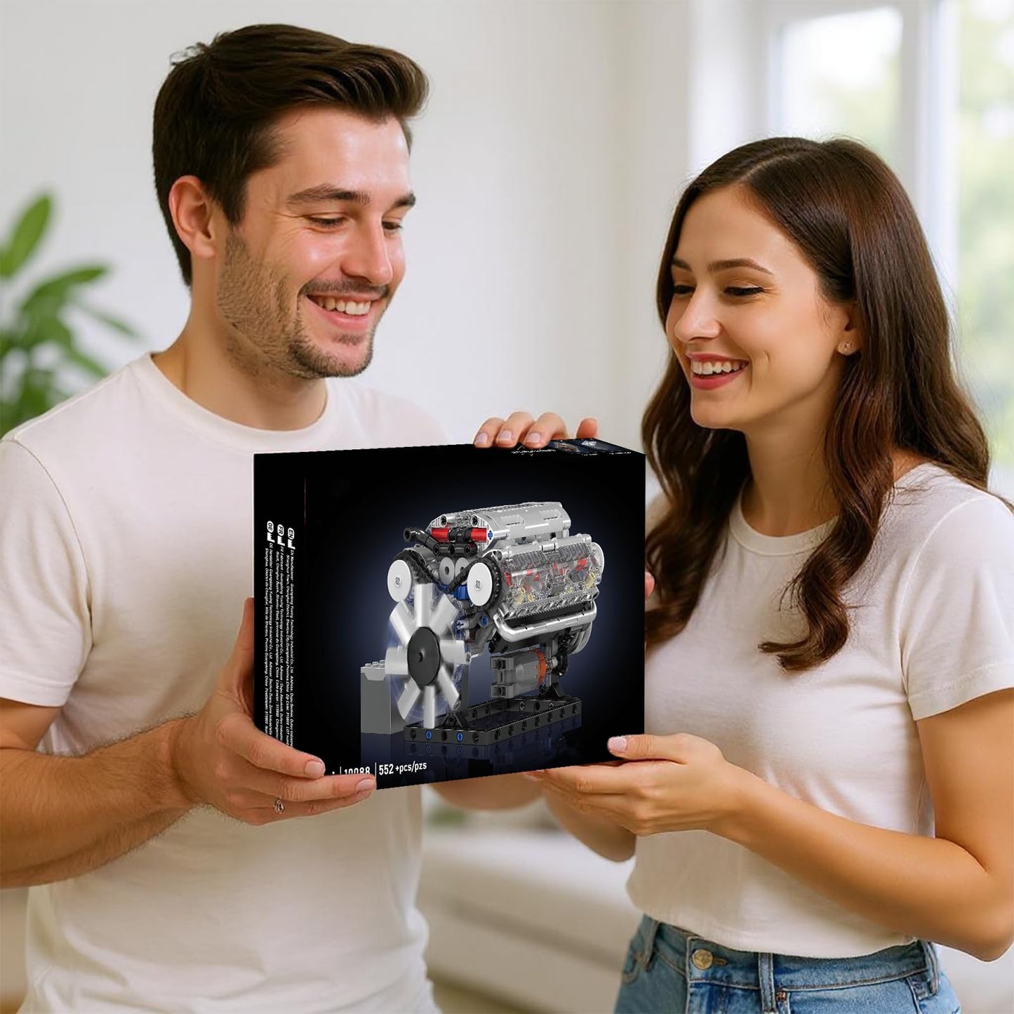 Mini V8 Engine DIY Kit – 487PCS