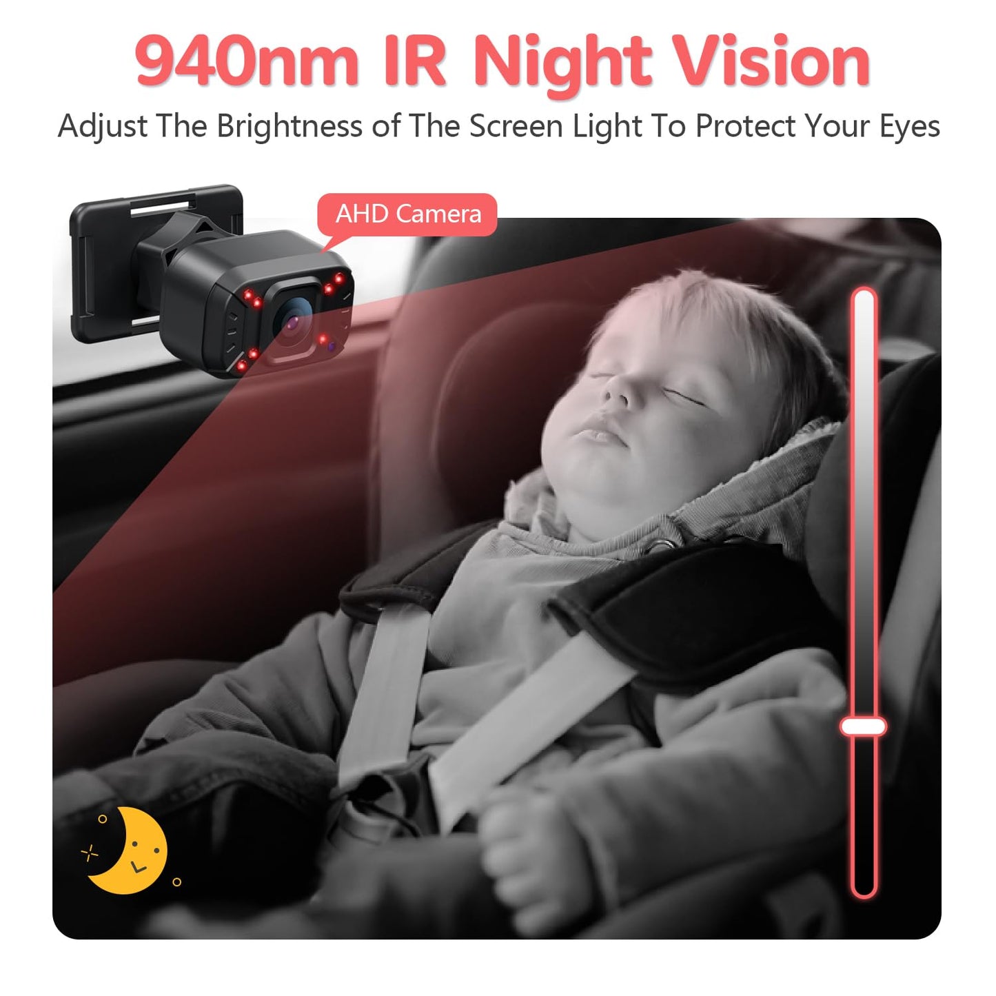 Itomoro Dual Baby Car Camera – 5” 1080P