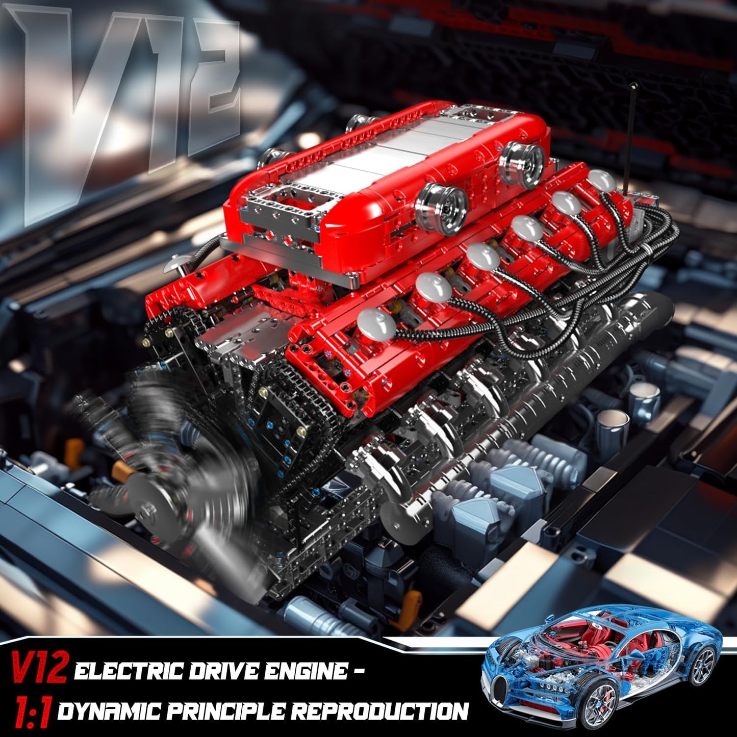 Mould King V12 Engine Kit – 3472+PCS