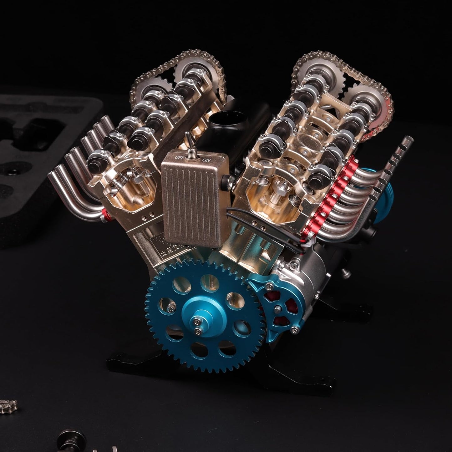 V8 Engine Model Kit – 500+PCS DIY Metal Mechanical