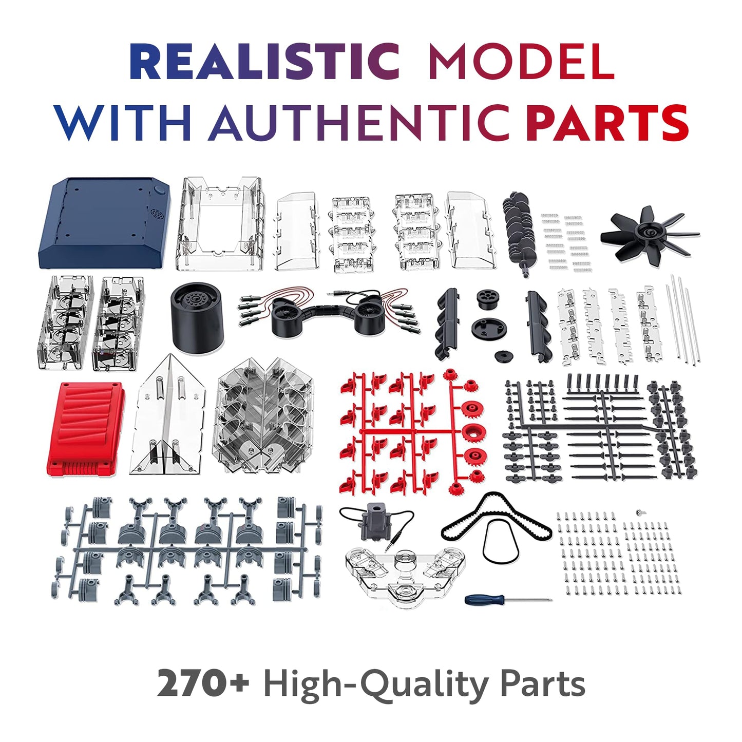 Playz V8 Combustion Engine Model Kit That Runs