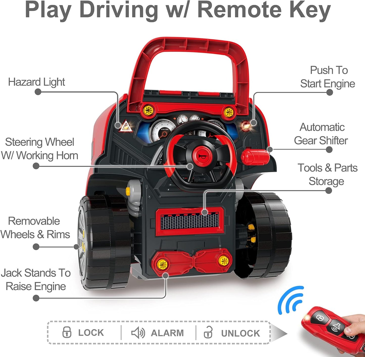 iPlay iLearn Truck Engine Toy – Kids Mechanic Kit, Ages 3–8