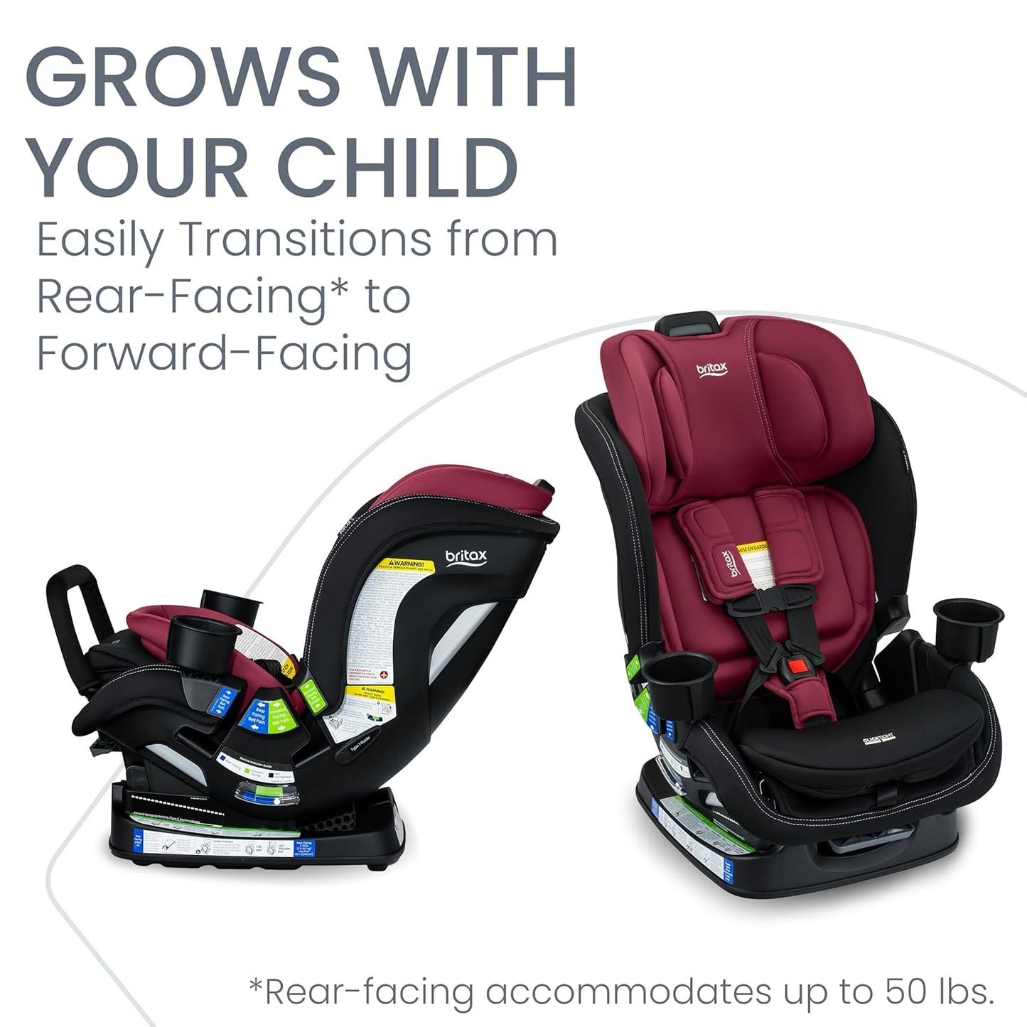 Britax Poplar S & One4Life Car Seats – Rear/Forward Facing