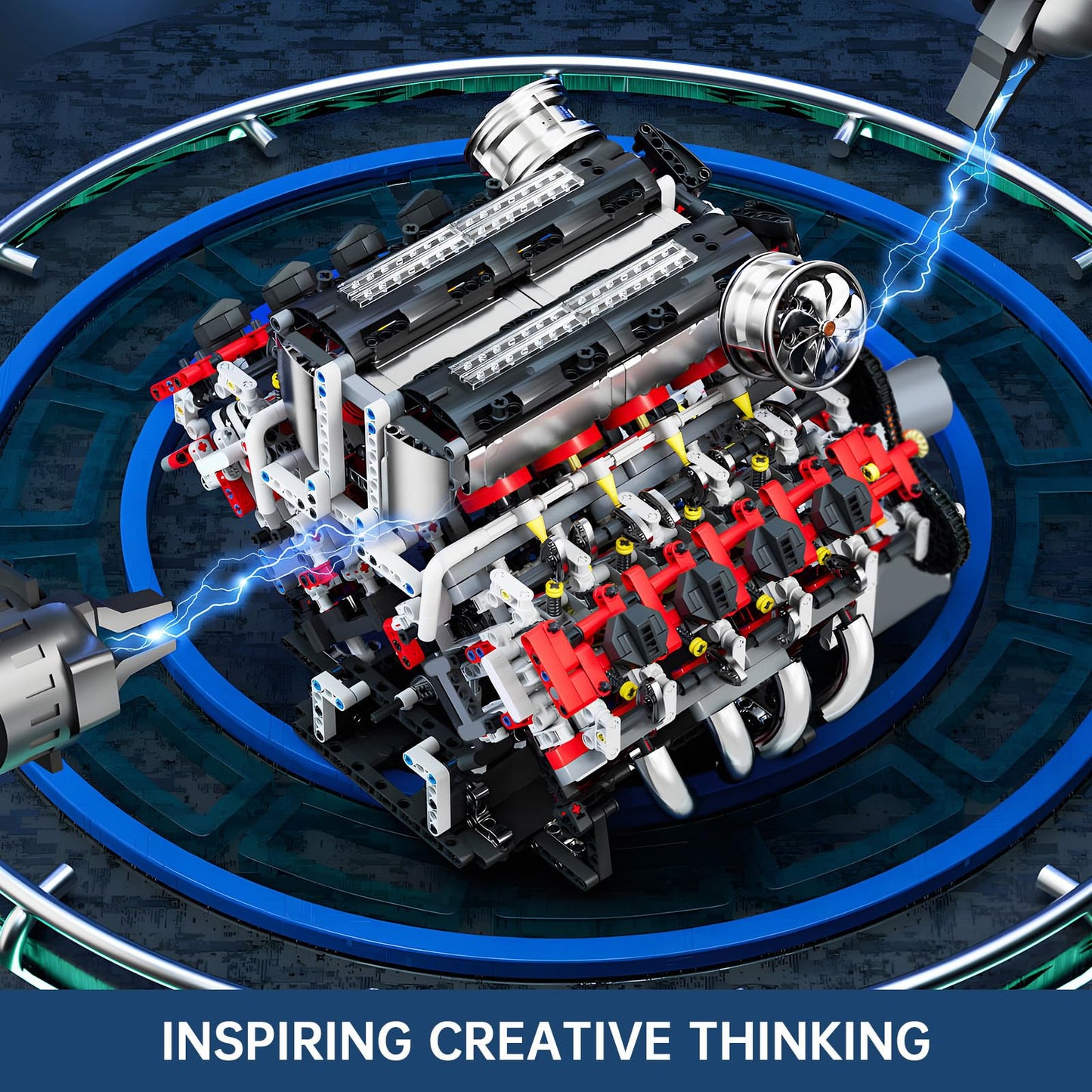 Mould King V8 Engine Model Kit – 2718PCS STEM DIY