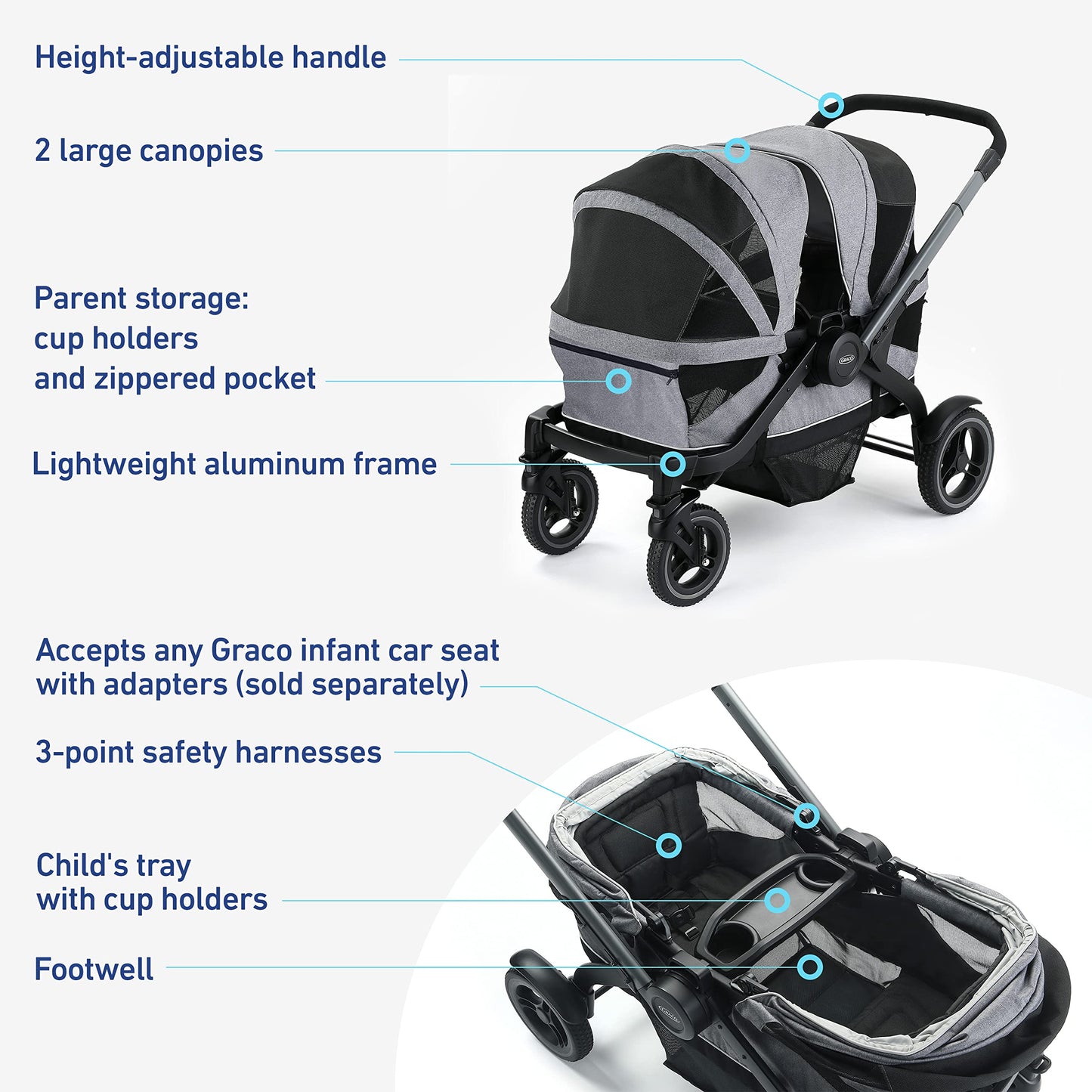 Graco Modes Adventure Stroller Wagon, Acadia