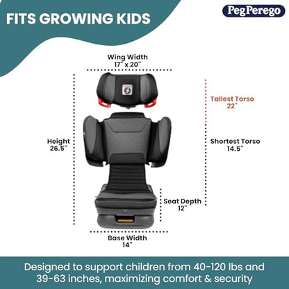 Peg Perego Viaggio Flex 120 Booster – Monza Black/Red