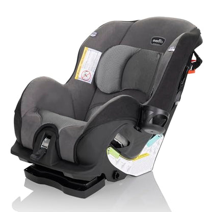 Evenflo Tribute LX Convertible Car Seat – Compact Convenience for On-the-Go Families, Saturn Gray