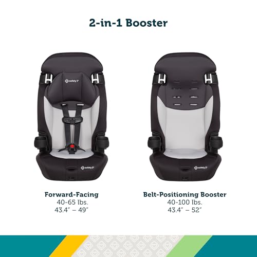 Safety 1st Grand 2-in-1 Booster Seat – 40–100 lbs, Black Sparrow