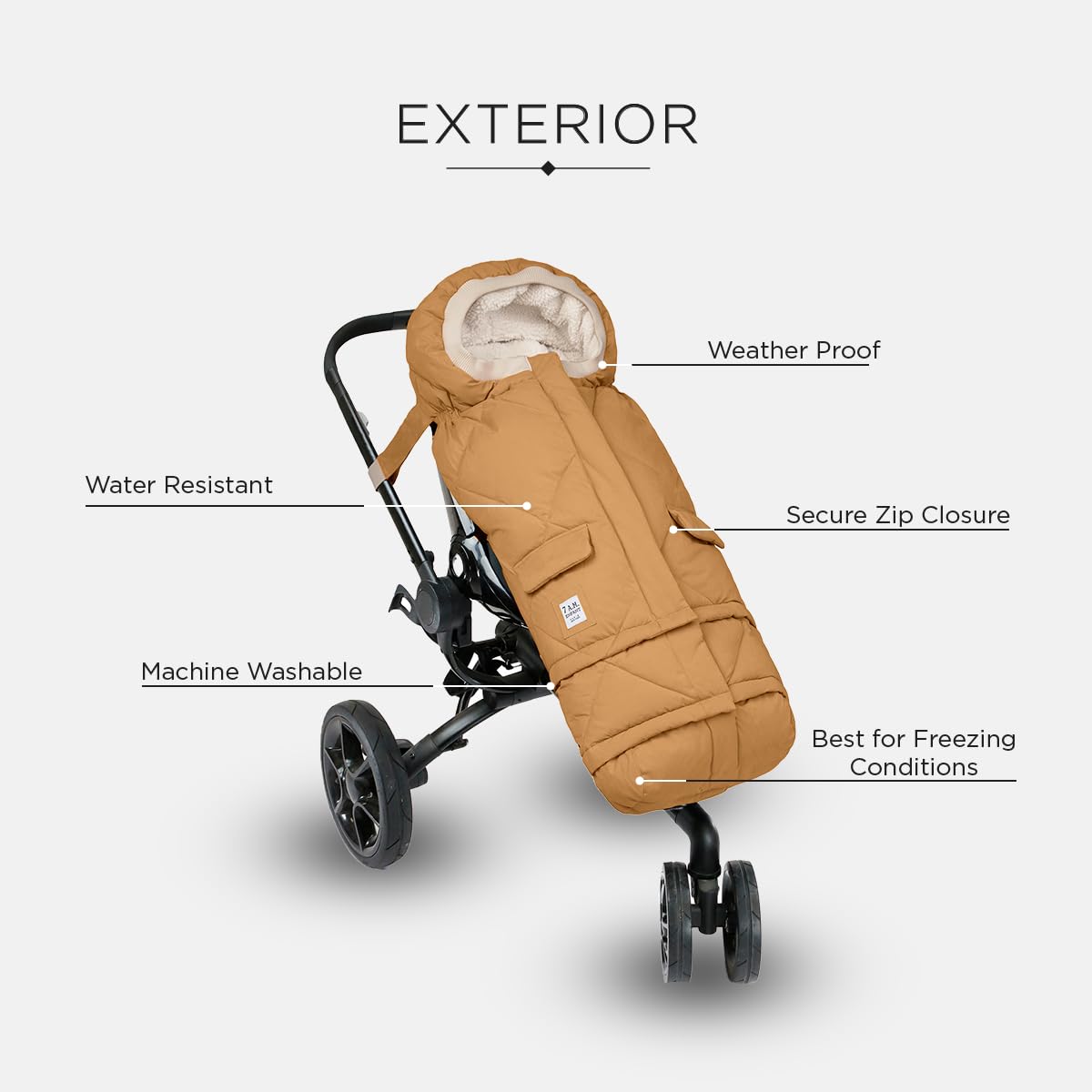 7AM Enfant Stroller Blanket 212 – Fleece Lined, 6M-4T