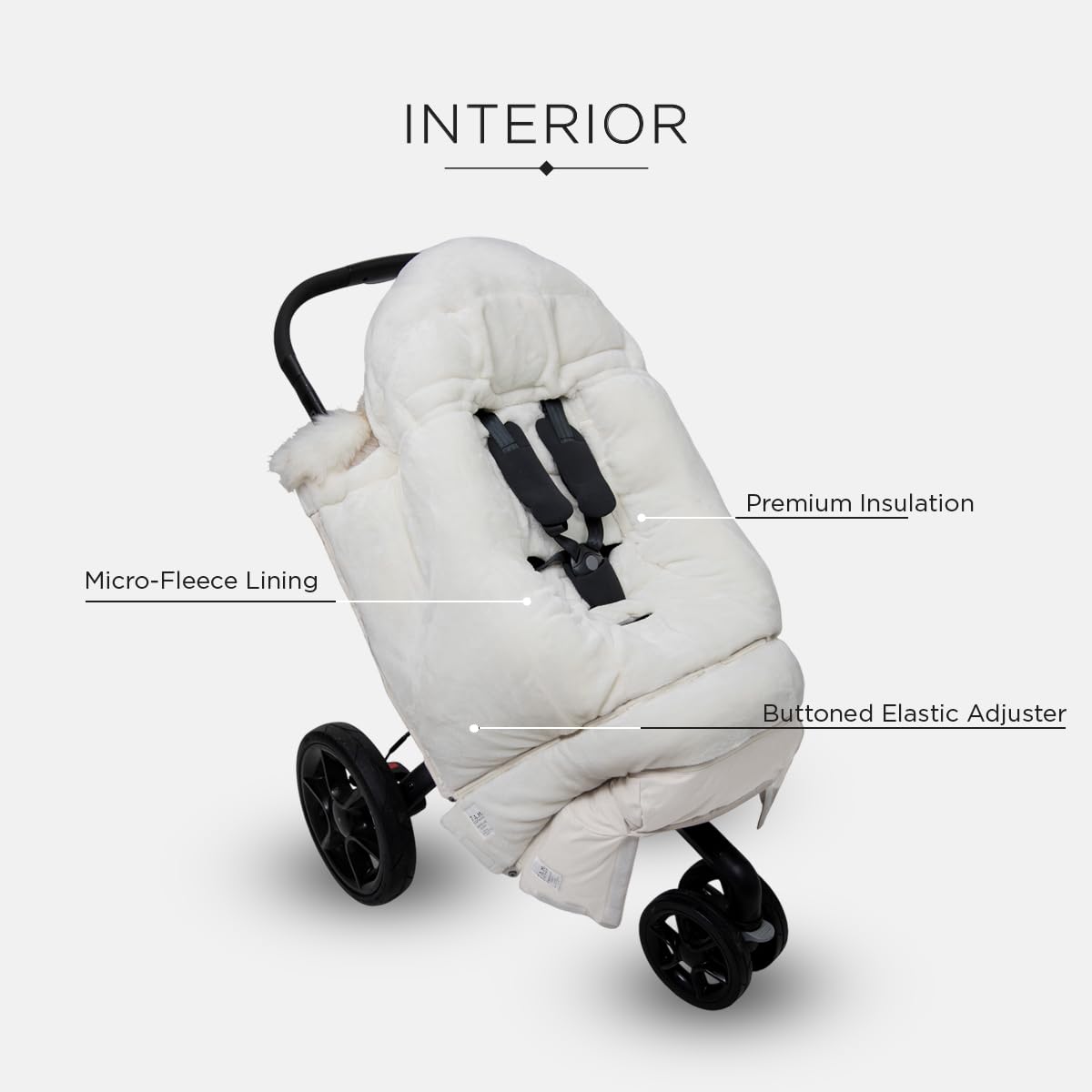 7AM Enfant Stroller Blanket 212 – Fleece Lined, 6M-4T