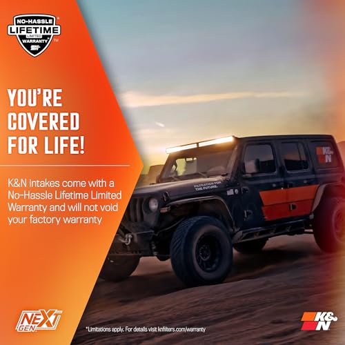 K&N Cold Air Intake – Jeep Wrangler JK 2012–2018