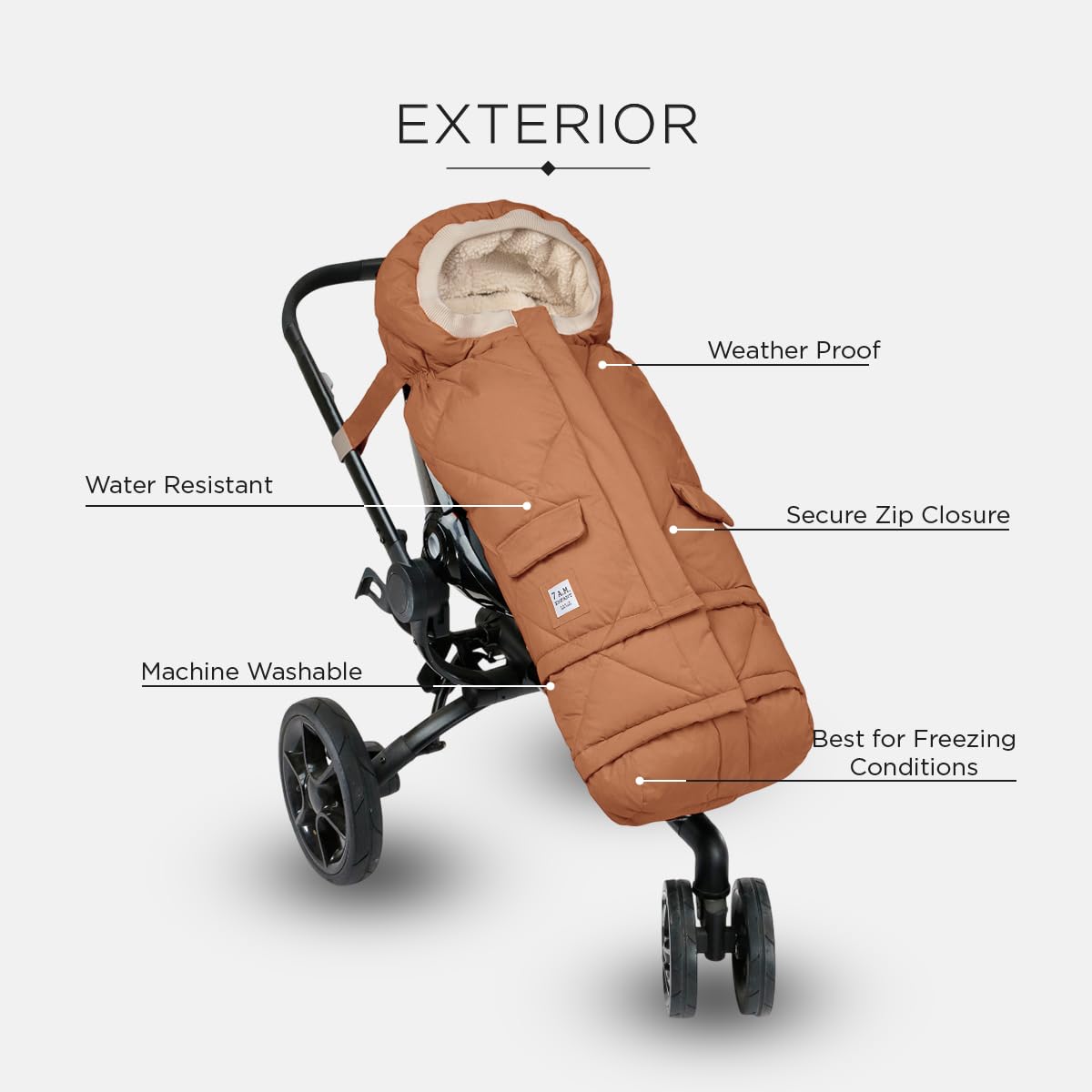 7AM Enfant Stroller Blanket 212 – Fleece Lined, 6M-4T