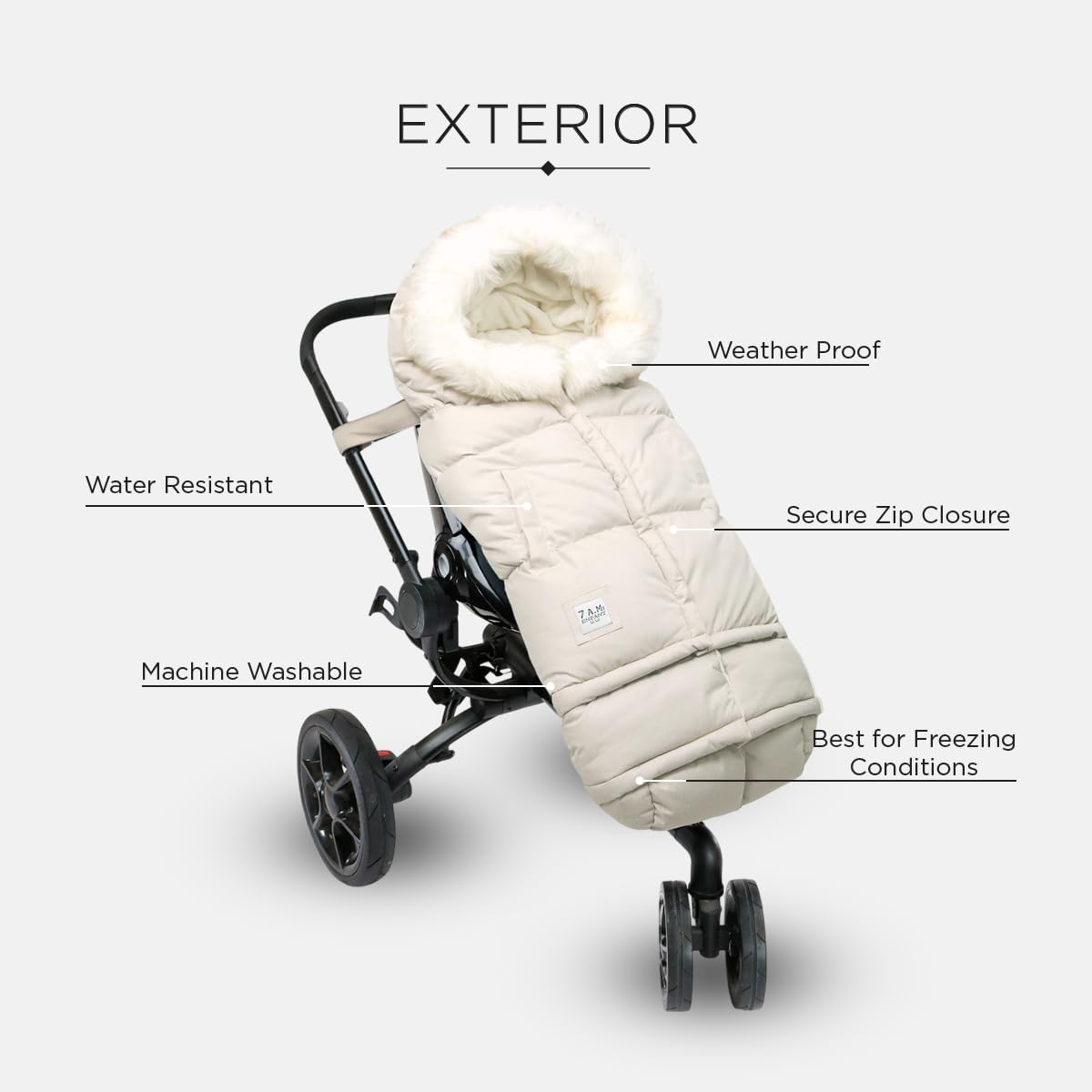 7AM Enfant Stroller Blanket 212 – Fleece Lined, 6M-4T