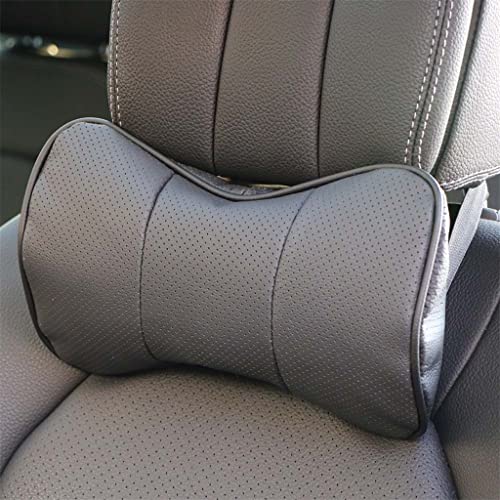 Car Headrest Neck Pillow – White Dinosaur