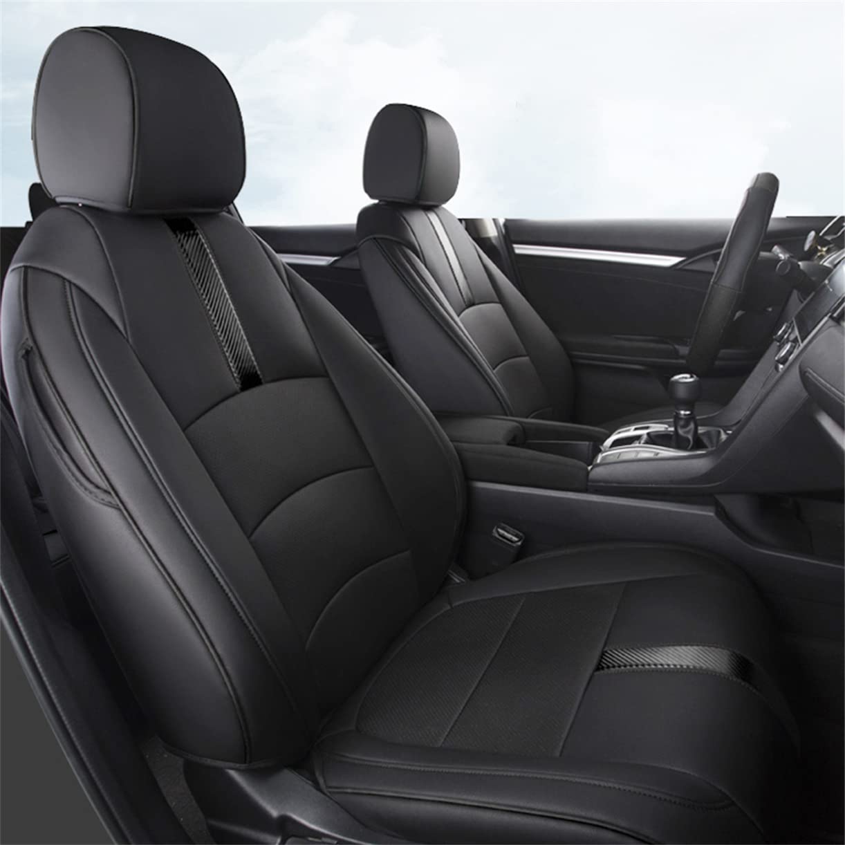 FJ Cruiser 2007-09 Full Leather Seat Covers – Black