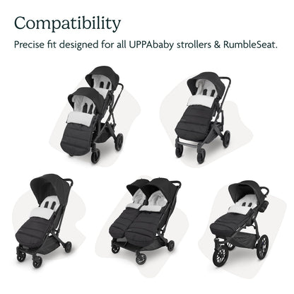 UPPAbaby CozyGanoosh Footmuff – Callum Stone Blue
