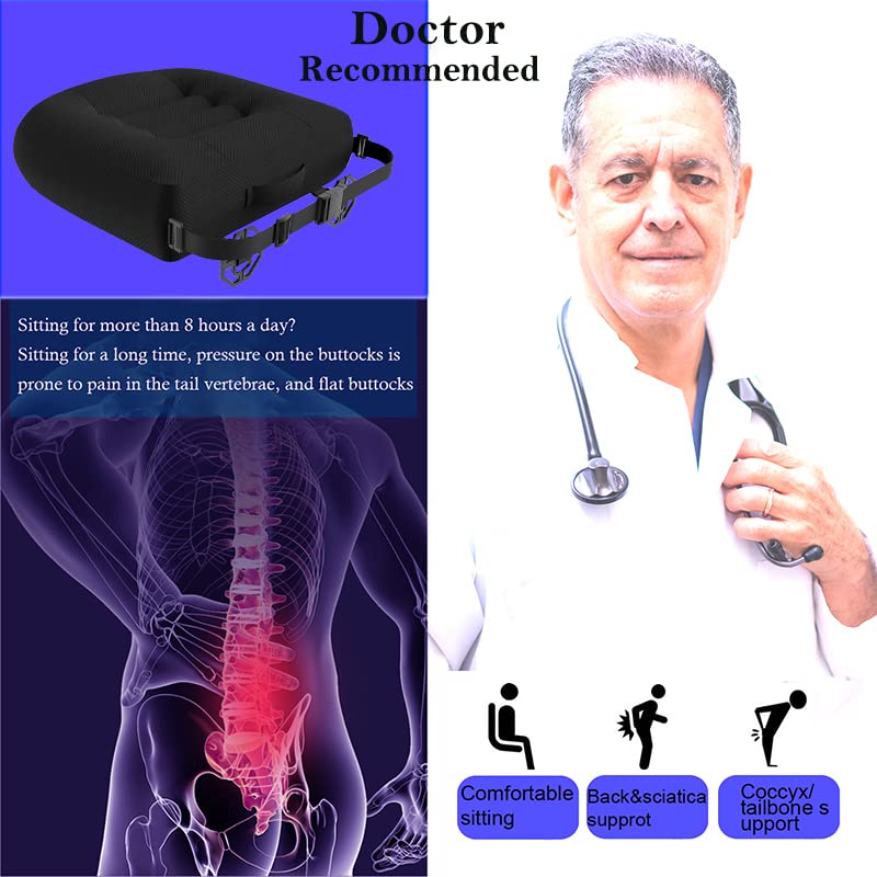 WSGJHB Seat Cushion – Posture Support (Black)