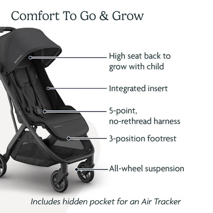 UPPAbaby Minu V3 Stroller – Savannah Pearl Gray