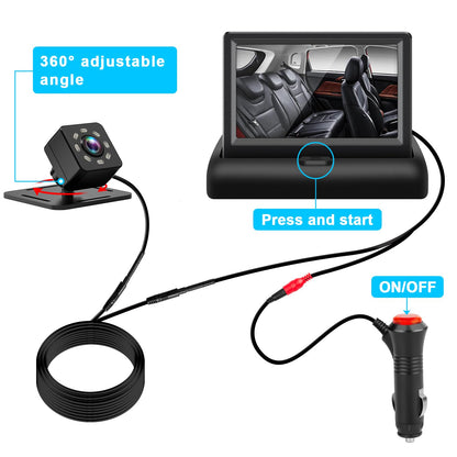Baby Car Mirror with 4.3 HD Night Vision Function Display Car