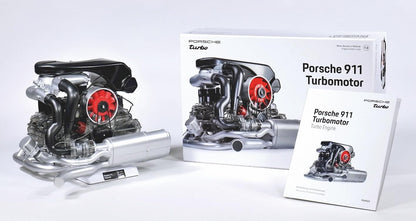 Porsche 911 Turbo Model Engine Kit 1:3 Scale with Collector's Book