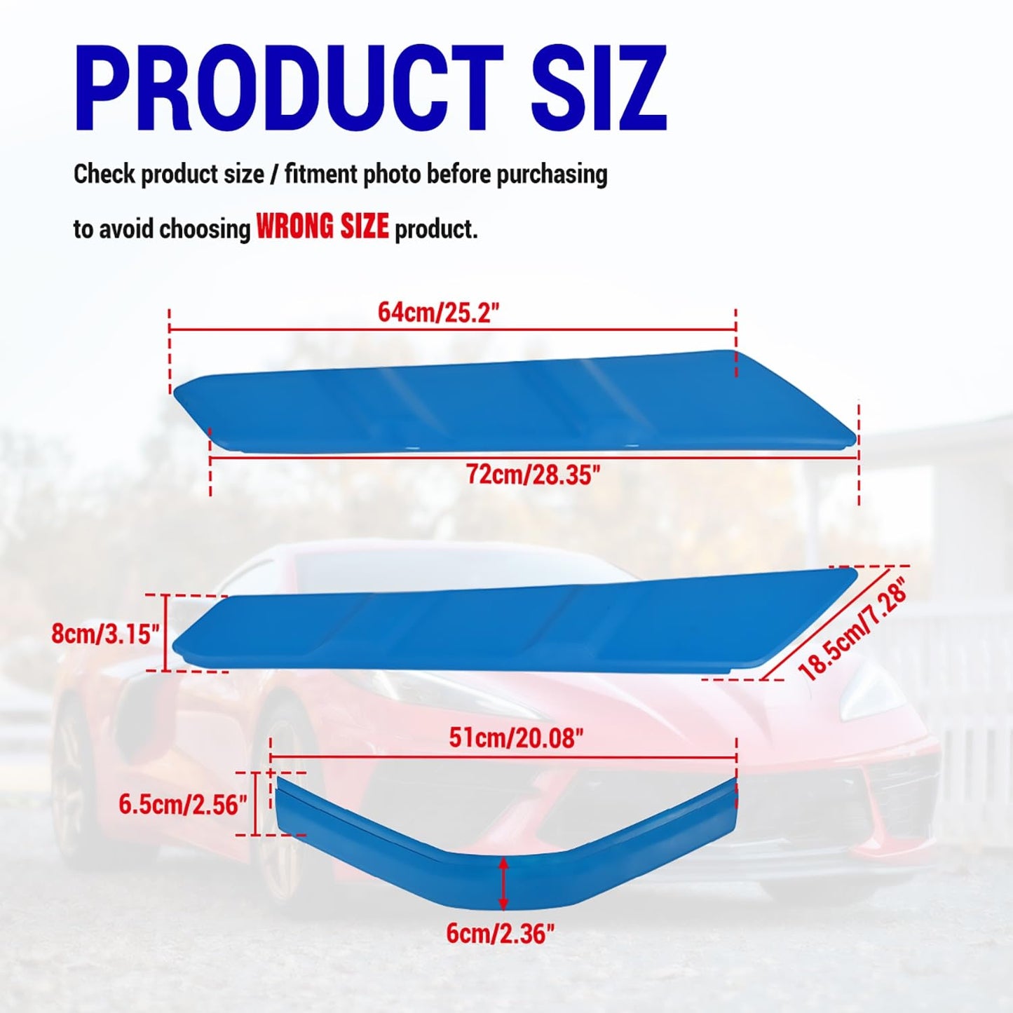 Dry Bay Vent Blocks and Rear Window Spoiler,Rear Hatch Hood Car
