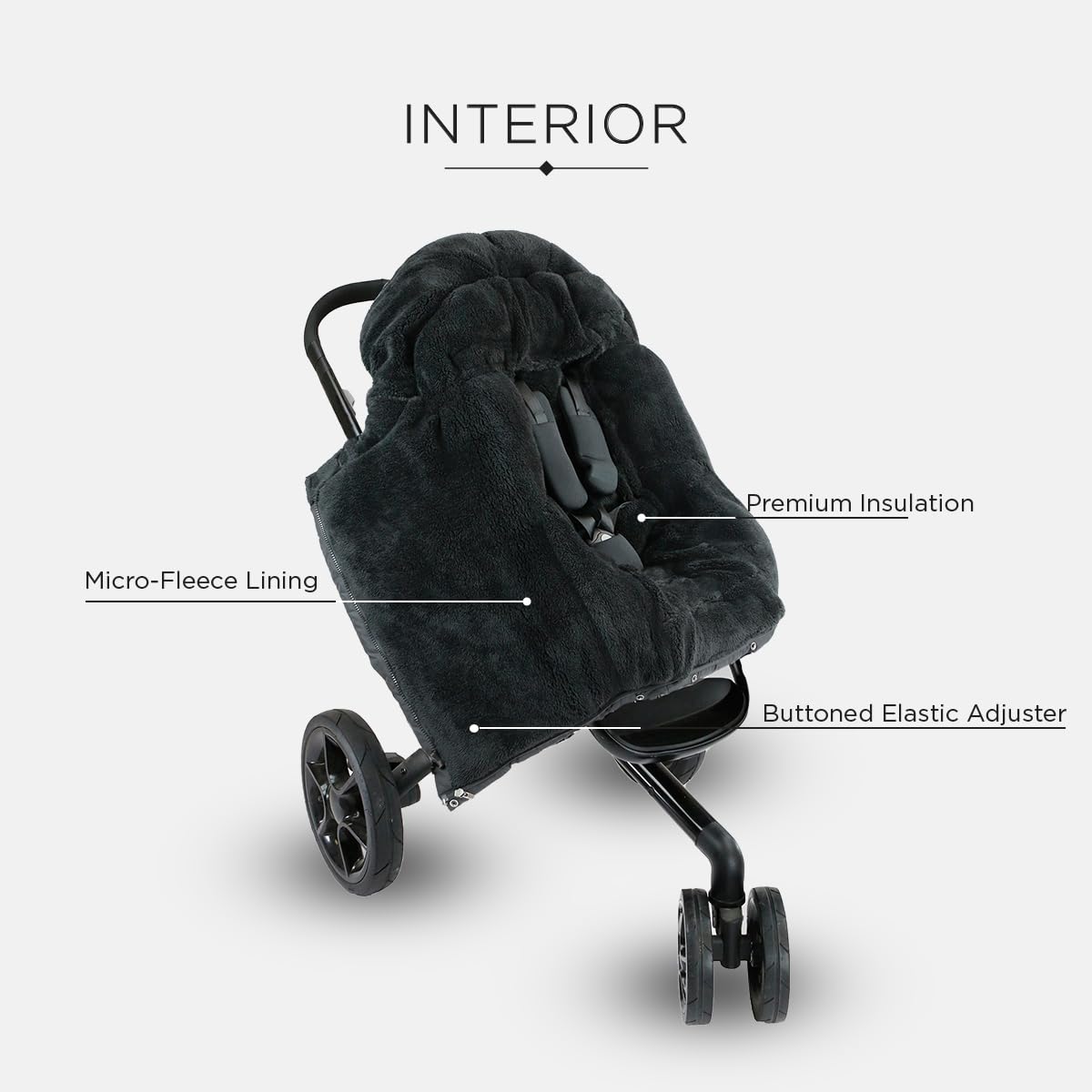 7AM Enfant Stroller Blanket 212 – Fleece Lined, 6M-4T