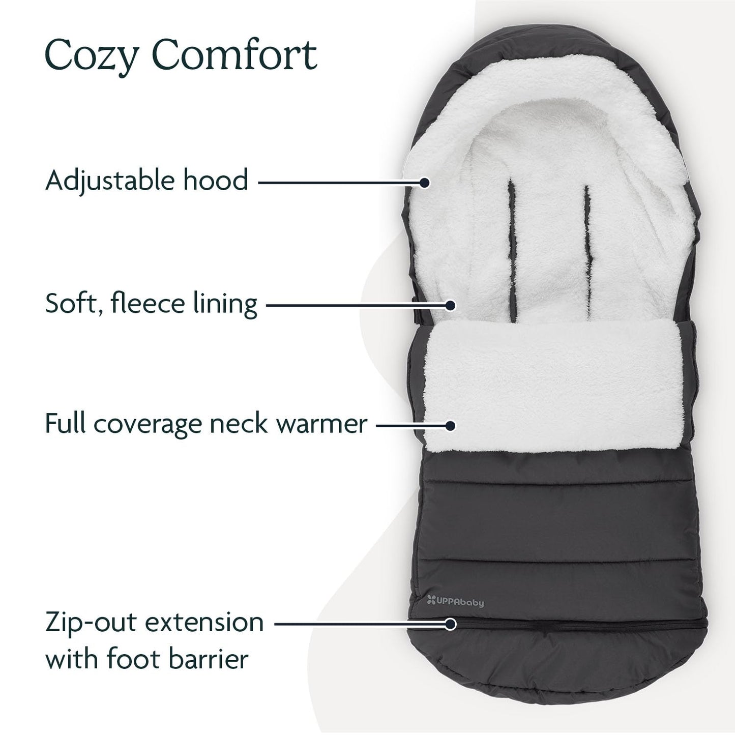 UPPAbaby CozyGanoosh Footmuff – Callum Stone Blue