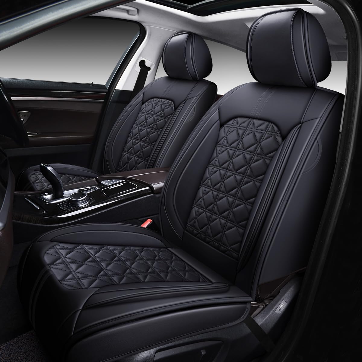 OASIS AUTO Waterproof Leather Seat Covers – Coffee