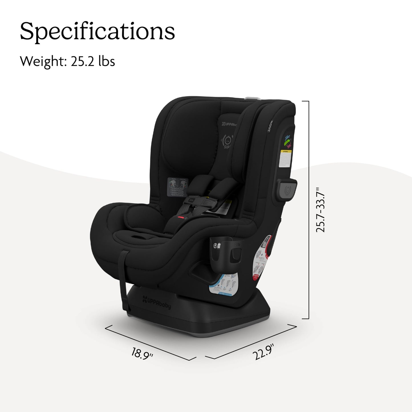 UPPAbaby Rove Convertible Car Seat – Jake Black