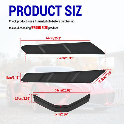 Dry Bay Vent Blocks and Rear Window Spoiler,Rear Hatch Hood Car