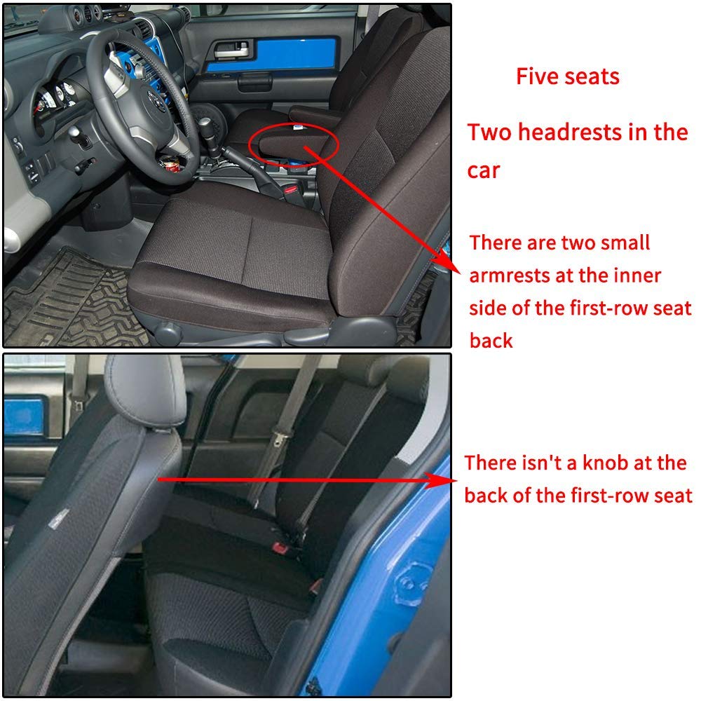 FJ Cruiser 2007-09 Full Leather Seat Covers – Black