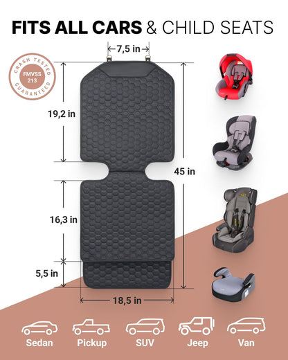 Premium Leather Car Seat Protector for Child Car Seat Cover