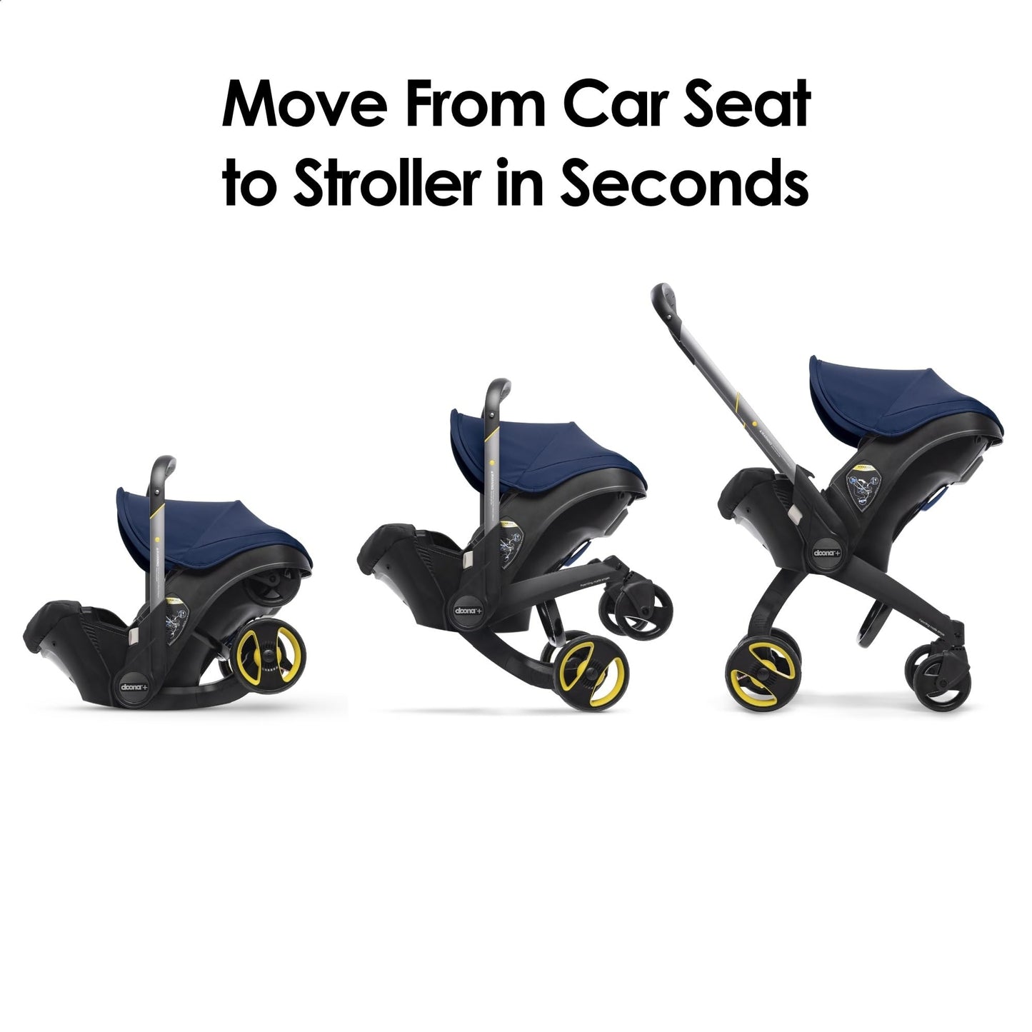 Doona Car Seat & Stroller, Nitro Black - All-in-One Travel System