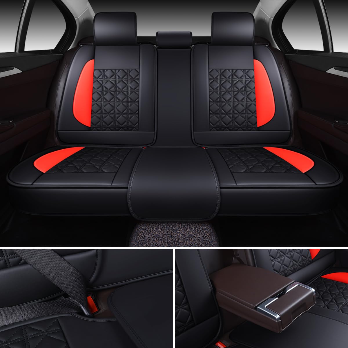 OASIS AUTO Waterproof Leather Seat Covers – Coffee