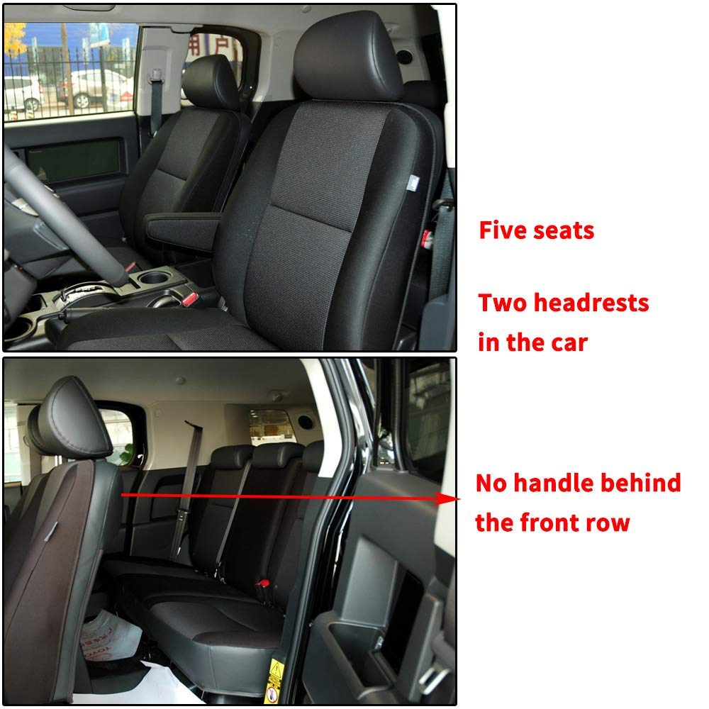 FJ Cruiser 2007-09 Full Leather Seat Covers – Black