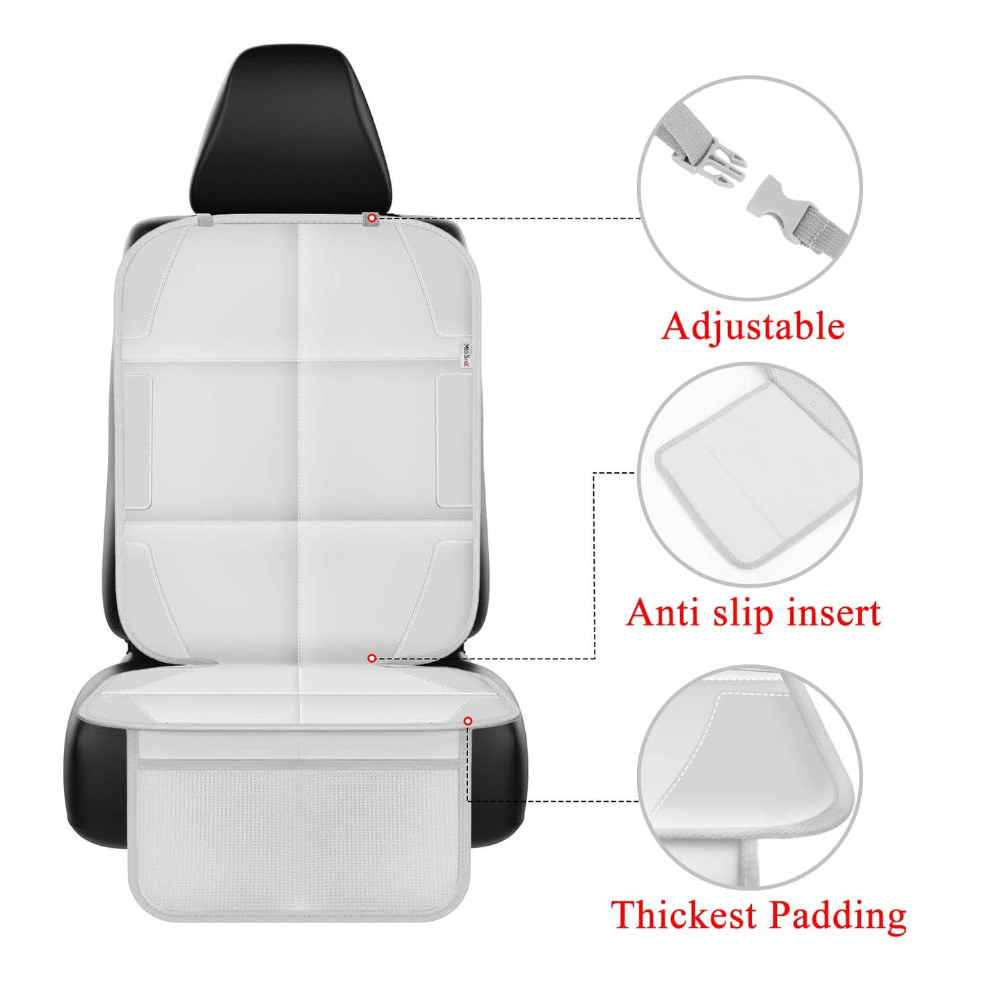 Meolsaek Car Seat Protector for Child Car Seat, Durable