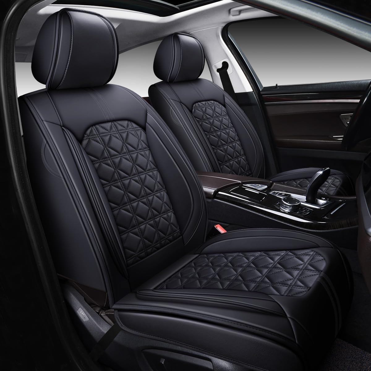 OASIS AUTO Waterproof Leather Seat Covers – Coffee