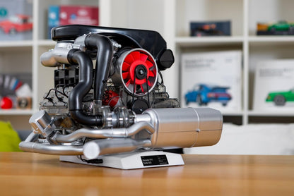 Porsche 911 Turbo Model Engine Kit 1:3 Scale with Collector's Book