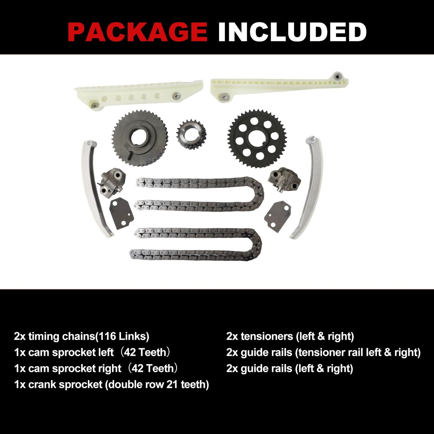 Engine Timing Chain Kit Oil Pump Water Pump Phasers