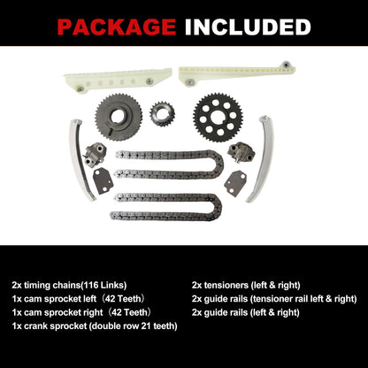 Engine Timing Chain Kit Oil Pump Water Pump Phasers