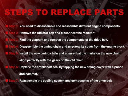 Engine Timing Chain Kit Oil Pump Water Pump Phasers